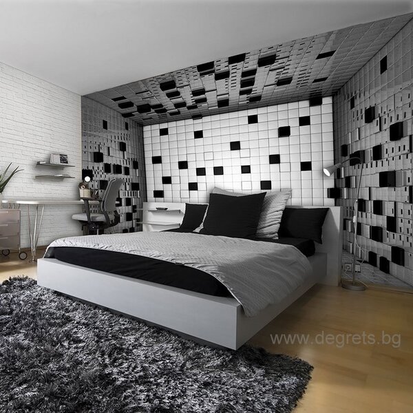 Фототапет Абстракция квадрати 3D