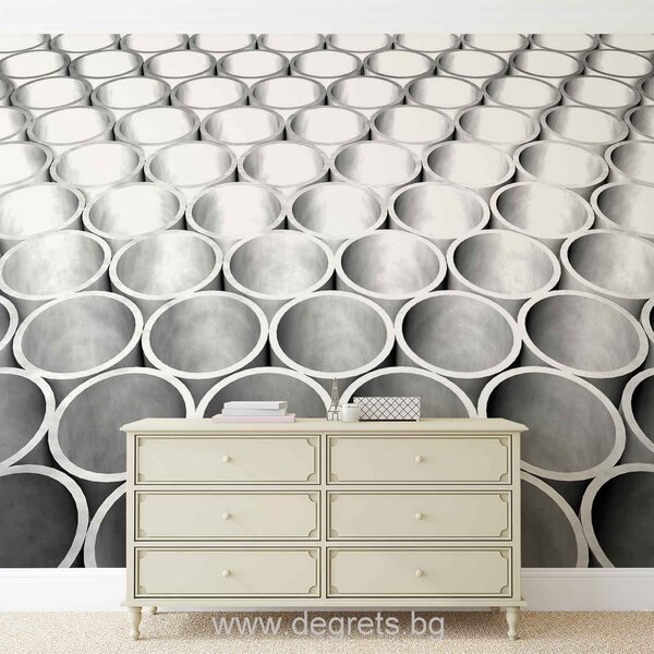 Фототапет Абстракция в сиво 3D