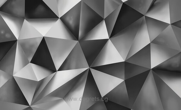 Фототапет Абстракция сребро 2 3D L