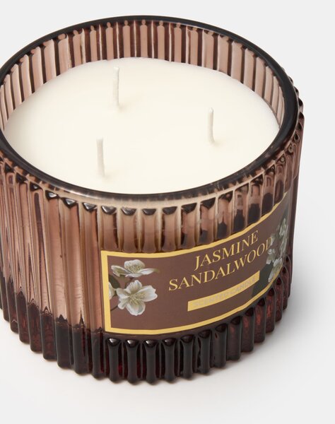 Sinsay - Ароматна свещ Jasmine Sandalwood - кaфяв