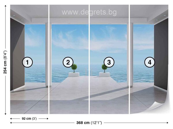 Фототапет Океан 1 3D