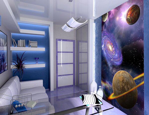Фототапет Планети 3D