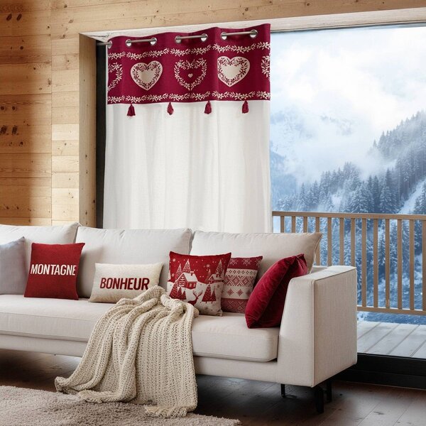 Памучна декоративна възглавница с коледен мотив 40x40 cm Etoilea – douceur d'intérieur