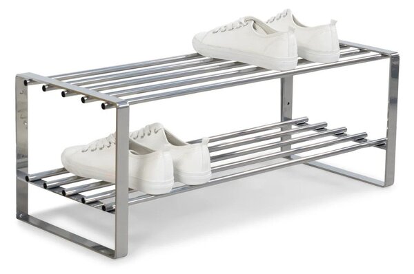Метална стойка за обувки в сребрист цвят 70x29x27 cm Rex – Spinder Design