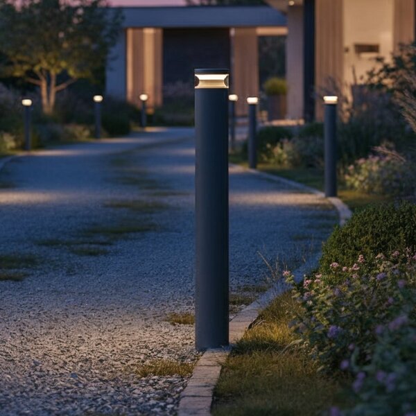 IDEAL LUX Ideal Lux LED осветление за пътеки Boeing, височина 100 cm, антрацит, Сив, Метал