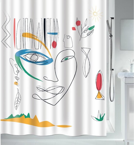 Завеса за душ 180x200 cm Faces – Spirella