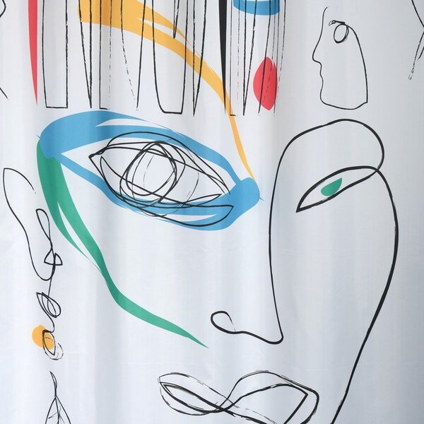 Завеса за душ 180x200 cm Faces – Spirella