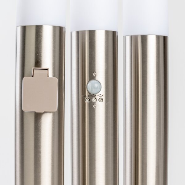 BRILAGI - LED външна лампа ELIA 1xE27/7W/230V 4000K IP44 100 cm хром