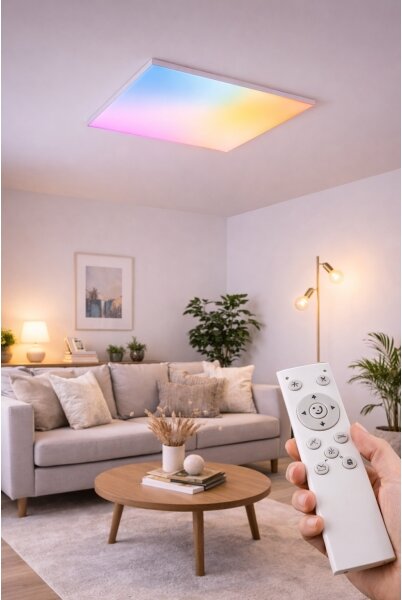 Димируем RGBW LED панел 24W/230V, бял, с дистанционно управление