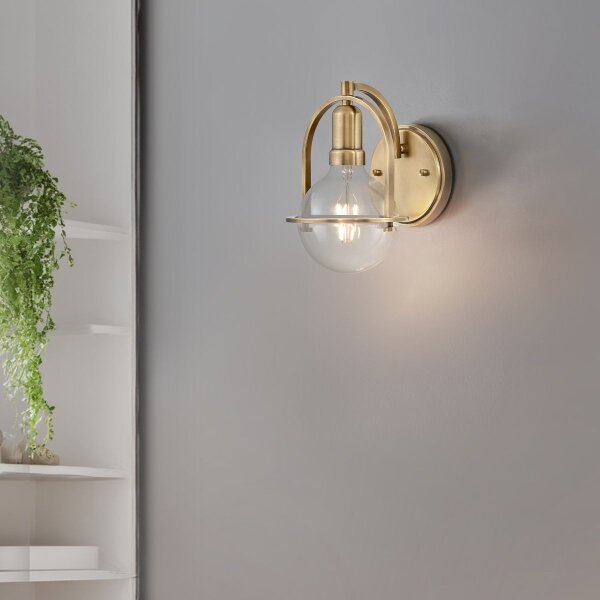 Quintiesse QN-SOMERSET1-C-HB - Настенна лампа SOMERSET 1xE27/60W/230V златна