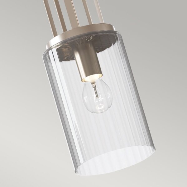 Quintiesse QN-KIMROSE-MP-PN - Полилей на тръба KIMROSE, 1xE27/60W/230V, гланцов хром