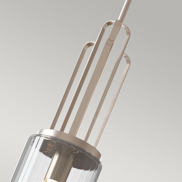 Quintiesse QN-KIMROSE-MP-PN - Полилей на тръба KIMROSE, 1xE27/60W/230V, гланцов хром