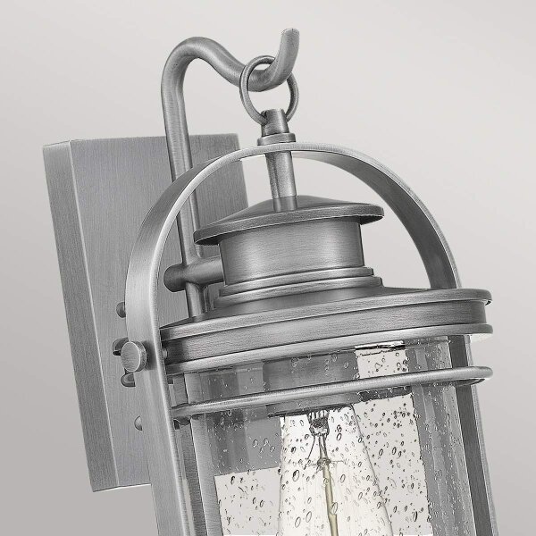 Quintiesse QN-BOOKER-M-IA - Външна стенна лампа BOOKER M 1xE27/60W/230V IP44 матов хром