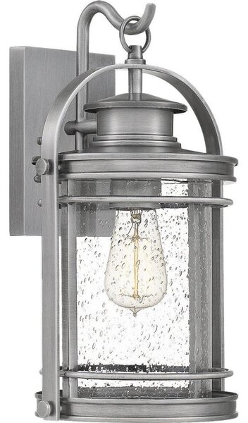 Quintiesse QN-BOOKER-M-IA - Външна стенна лампа BOOKER M 1xE27/60W/230V IP44 матов хром
