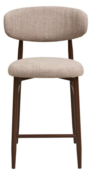 Бежов/тъмнокафяв тапициран бар стол (височина на седалката 65 cm) Levanto – House Nordic
