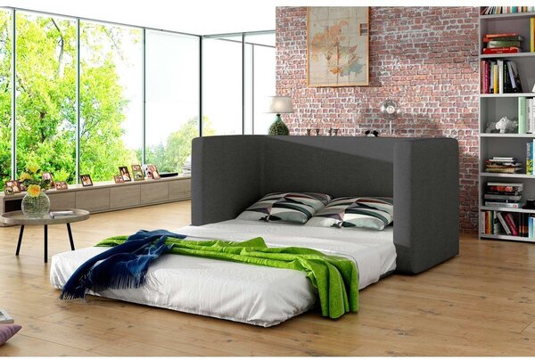 Сив шенилов разтегателен диван 132 cm Neva – ELTAP