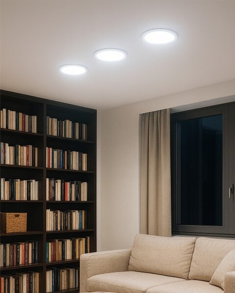 LED Лампа за окачен таван QTEC LED/12W/230V 6500K
