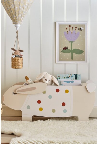 Кремава детска библиотека 87x38x32 cm Villja – Bloomingville Mini