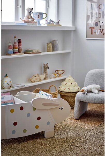 Кремава детска библиотека 87x38x32 cm Villja – Bloomingville Mini