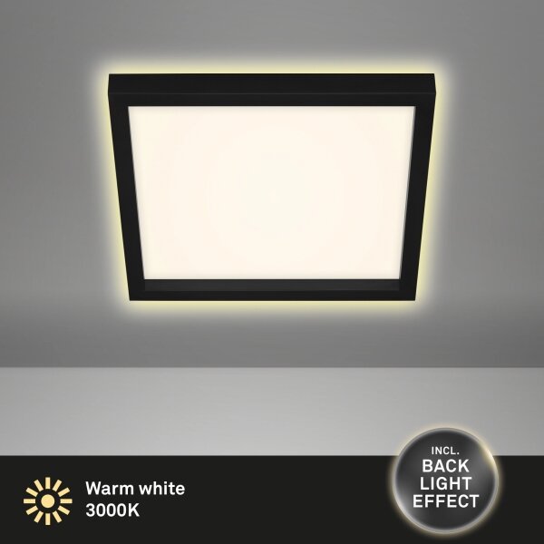 Briloner 7362-015 - LED Лампа CADRE LED/18W/230V 29,6x29,6 cм черна