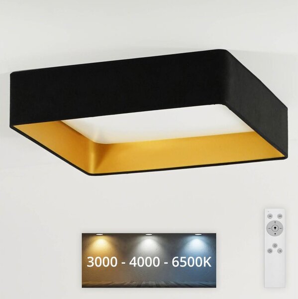 Brilagi - LED Димируема лампа VELVET SQUARE LED/24W/230V + д.у. черен