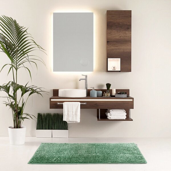 Зелен килим за баня 50x70 cm Bati – Restilo