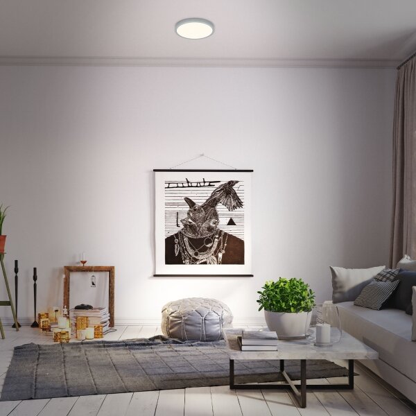 Briloner 3701-014 - LED Димируем плафон RUNA LED/18W/230V + д.у