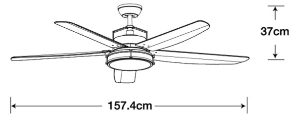 Lucci air 213175 - LED Вентилатор за таван LOUISVILLE 1xGX53/18W/230V кафяв + д.у