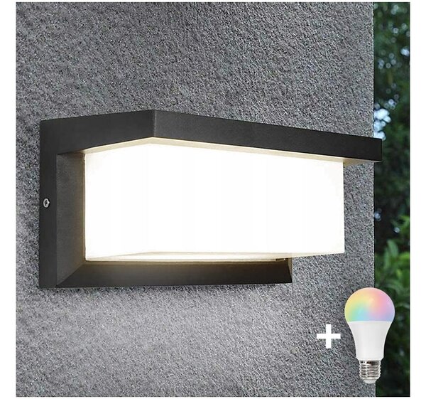 Димируемо LED RGBW външно стенно осветително тяло NEELY 1xE27/9W/230V IP54 антрацит