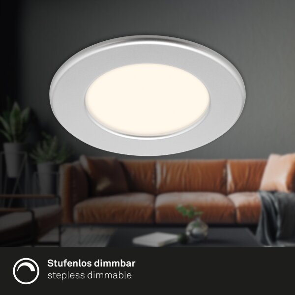 Briloner 7049014 - LED вградено осветително тяло за баня 6W/230V IP44 матов хром