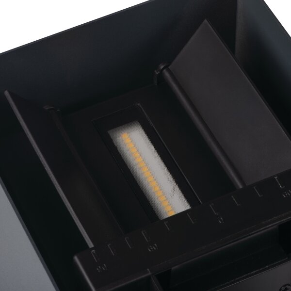 Kanlux 28996-LED Соларно стенно осветително тяло REKA LED/3W/230V 3000/4000/6500K IP65 черно