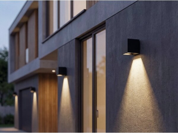 Kanlux 28996-LED Соларно стенно осветително тяло REKA LED/3W/230V 3000/4000/6500K IP65 черно