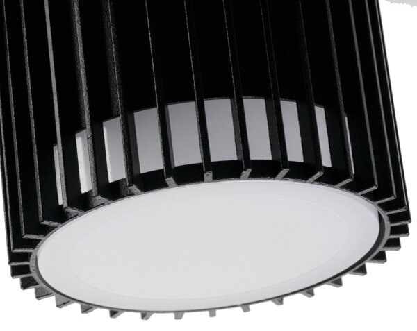 Kanlux 46202 - Външно стенно точково осветително тяло с вграден сензор RADILO 1xGU10/11W/230V IP44 черно