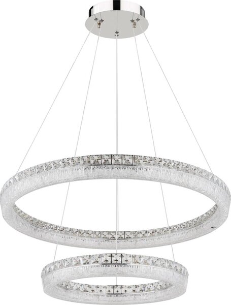 Globo 67387-72 - LED димируем полилей на кабел LAUREL 72W/230V прозрачен + с дистанционно управление