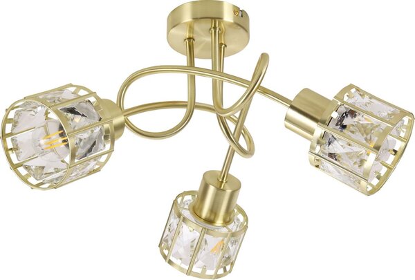 Плафон ZAHARA 3xE27/10W/230V златист