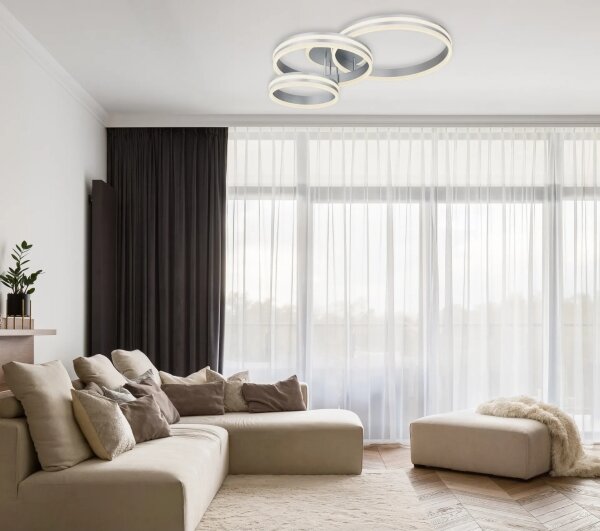 Globo 67260-72 - LED плафон RUBIO с възможност за димиране 72W/230V 2700-6000K 60x80 cm + дистанционно управление