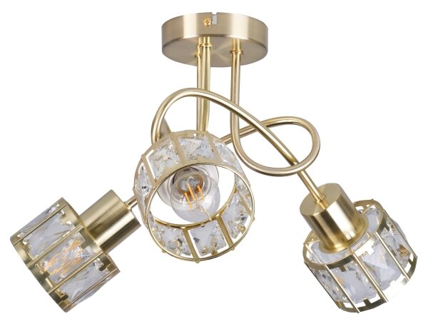 Плафон ZAHARA 3xE27/10W/230V златист