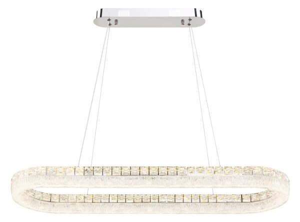 Globo 67387-40 - LED димируем полилей на кабел LAUREL 40W/230V прозрачен+ДУ