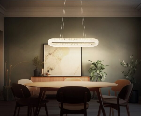Globo 67387-40 - LED димируем полилей на кабел LAUREL 40W/230V прозрачен+ДУ