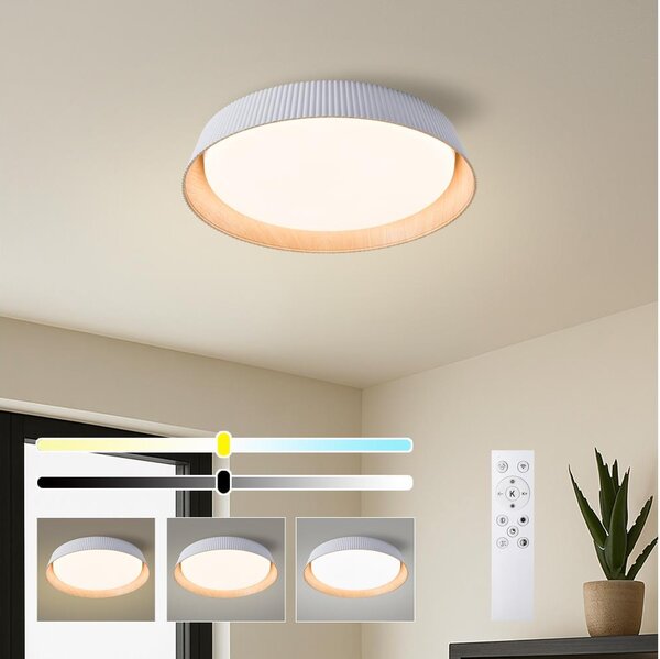 Brilagi - LED димируем таванен осветител ORINO LED/54W/230V 3000-6000K бял диам. 43 см + дистанционно управление