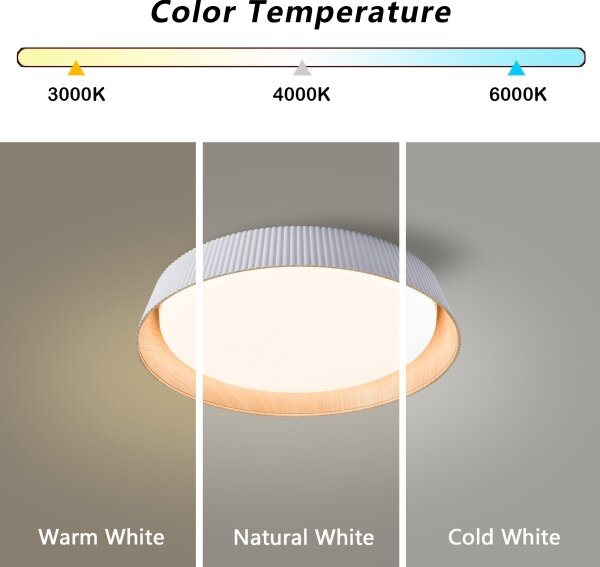 Brilagi - LED димируем таванен осветител ORINO LED/54W/230V 3000-6000K бял диам. 43 см + дистанционно управление