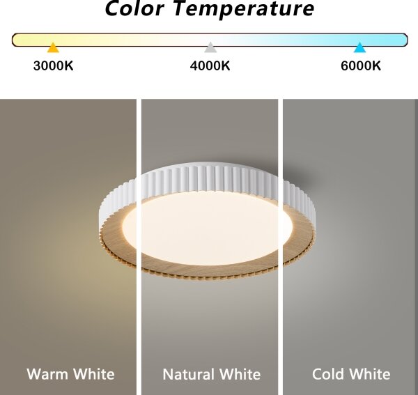 Brilagi - LED димируемо таванно осветително тяло NEXO LED/48W/230V 3000-6000K бяло Ø 43 см +дистанционно управление