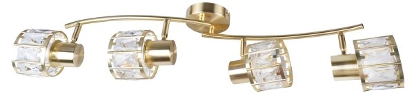 Плафонен полилей ZAHARA 4xE27/10W/230V златист