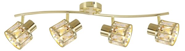 Плафонен полилей ZAHARA 4xE27/10W/230V златист