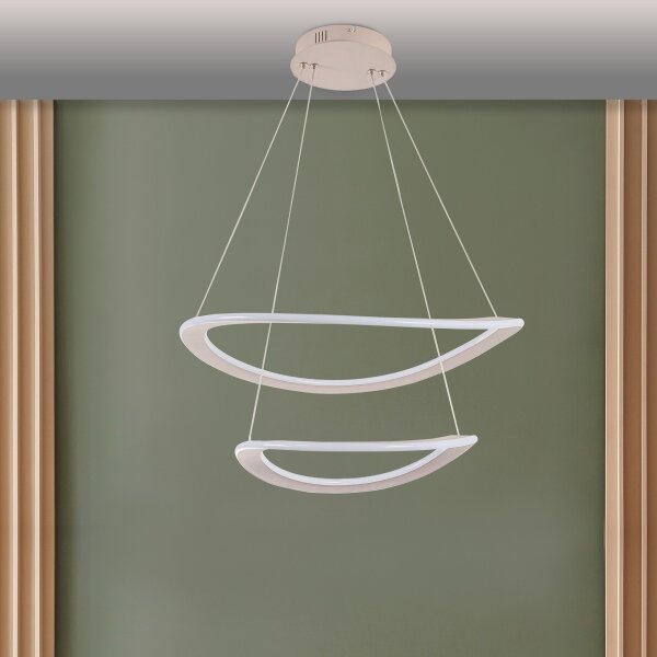 LED полилей на кабел CASHMERE LED/75W/230V пр. 59,5 бежов