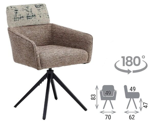 Трапезен стол Aston - 47 х 70 х 83 cm