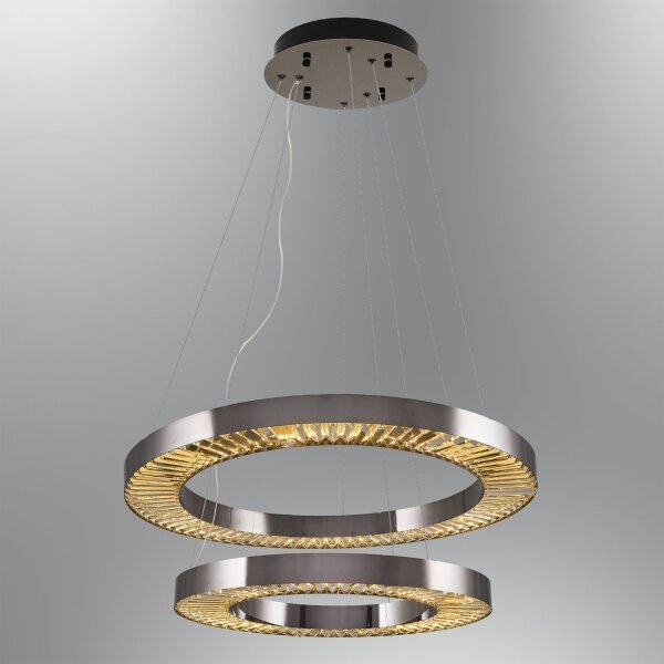 LED полилей на кабел JESI LED/140W/230V 3000K Ø 100 см сребрист