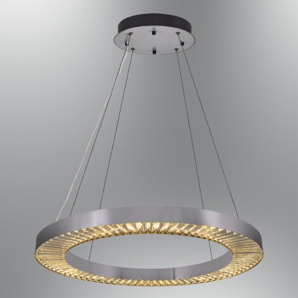 LED полилей на кабел JESI LED, 85 W, 230 V, 3000 K, Ø 80 см, сребрист