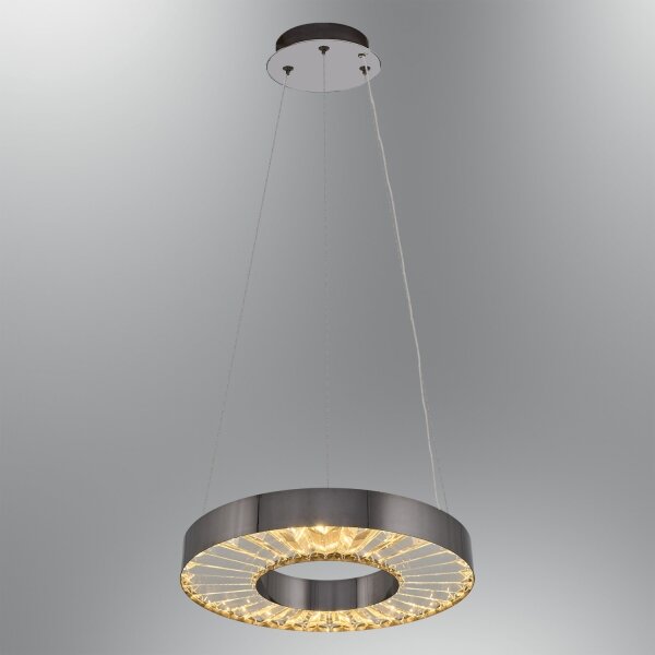 LED полилей на кабел JESI LED/35W/230V 3000K Ø 40 см сребрист