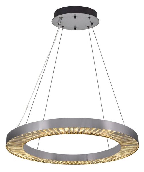 LED полилей на кабел JESI LED, 85 W, 230 V, 3000 K, Ø 80 см, сребрист